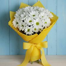 Букет цветов из:  Хризантемы в Посёлок Подольской машинно-испытательной станции