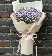 Букет цветов из:  Гипсофила в Посёлок Подольской машинно-испытательной станции