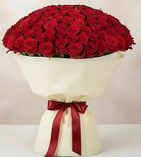 Букет 101 Красная роза Милано в Посёлок Подольской машинно-испытательной станции