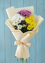 Букет цветов из:  Хризантемы #REPLACE_PRED# Посёлок Подольской машинно-испытательной станции