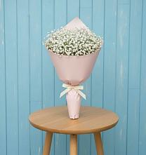 Букет цветов из:  Гипсофила в Посёлок Подольской машинно-испытательной станции