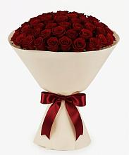 Букет 101 Бордовая роза Блэк Бакарра в Посёлок Подольской машинно-испытательной станции