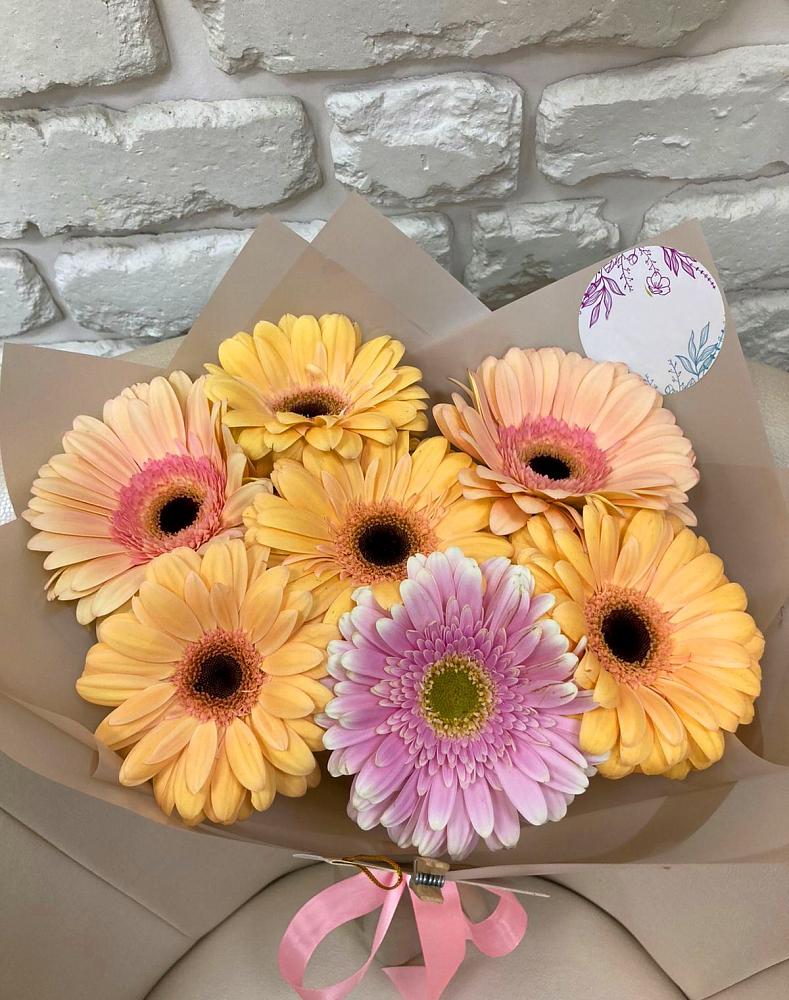 Букет цветов из: Герберы в Посёлок Подольской машинно-испытательной станции
