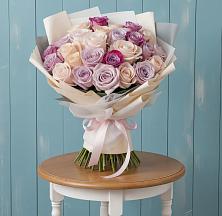 Букет цветов из:  Розы #REPLACE_PRED# Посёлок Подольской машинно-испытательной станции