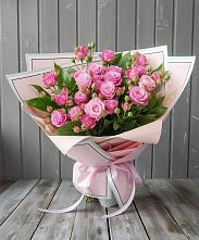 Букет Розовый кустик #REPLACE_PRED# Посёлок Подольской машинно-испытательной станции