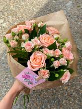 Букет цветов из:  Розы #REPLACE_PRED# Посёлок Подольской машинно-испытательной станции