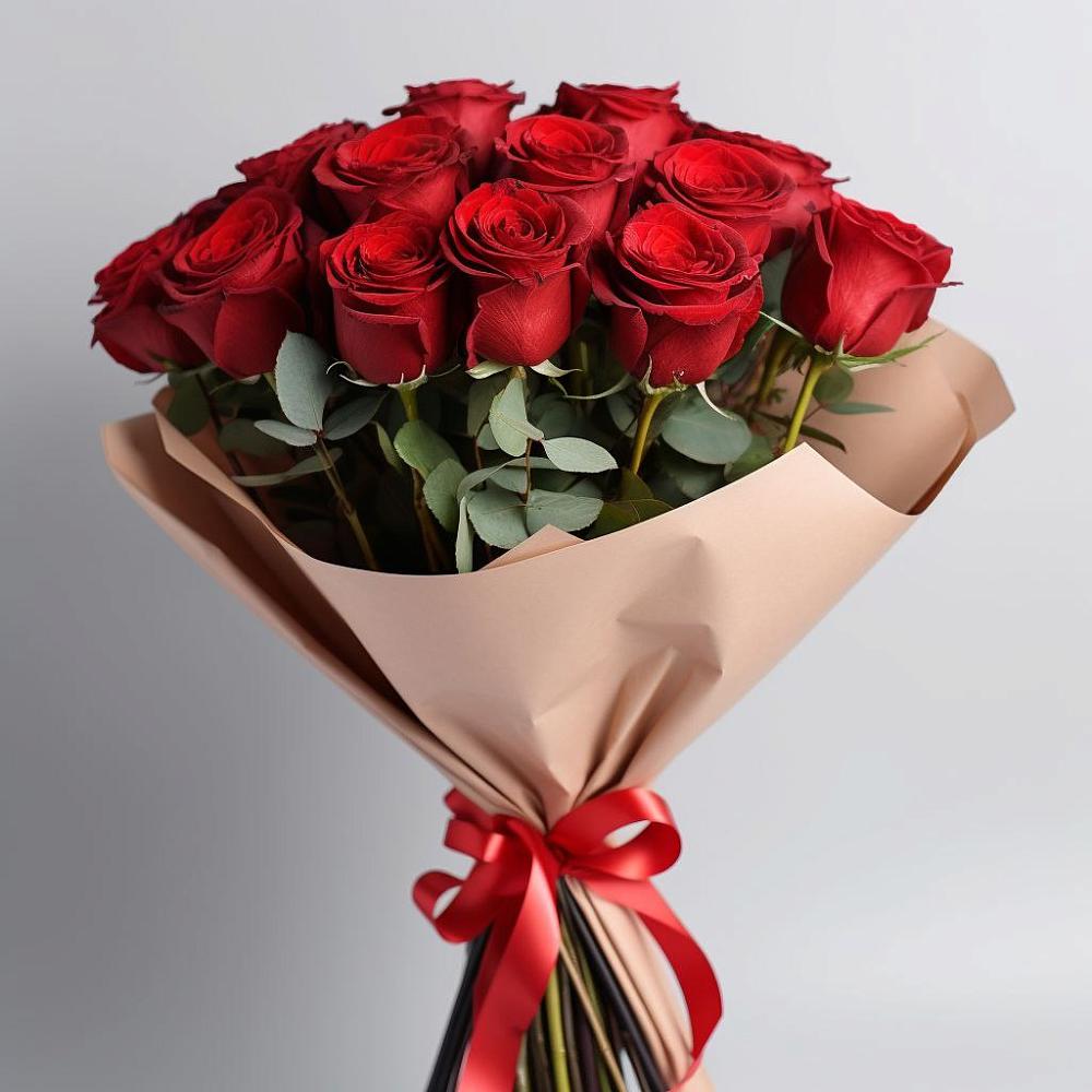 Букет 15 Красных роз Эдлесс Лав в Посёлок Подольской машинно-испытательной станции