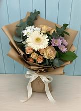 Букет цветов из:  Герберы и Хризантемы #REPLACE_PRED# Посёлок Подольской машинно-испытательной станции