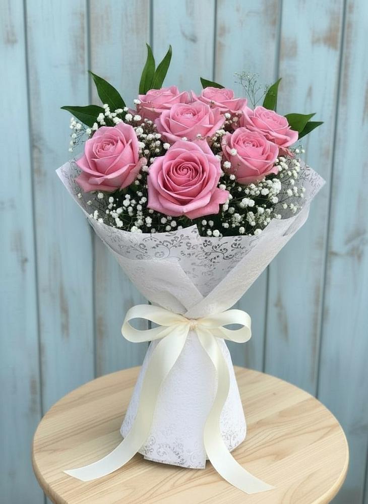 Букет цветов из: Розы в Посёлок Подольской машинно-испытательной станции