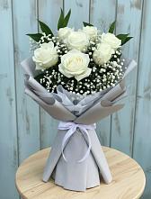 Букет цветов из:  Розы #REPLACE_PRED# Посёлок Подольской машинно-испытательной станции