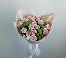 Букет цветов из:  Розы и Хризантемы #REPLACE_PRED# Посёлок Подольской машинно-испытательной станции