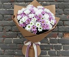 Букет цветов из:  Хризантемы в Посёлок Подольской машинно-испытательной станции