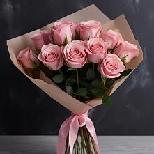 Букет 11 розовых роз #REPLACE_PRED# Посёлок Подольской машинно-испытательной станции