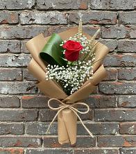 Букет цветов из:  Розы в Посёлок Подольской машинно-испытательной станции