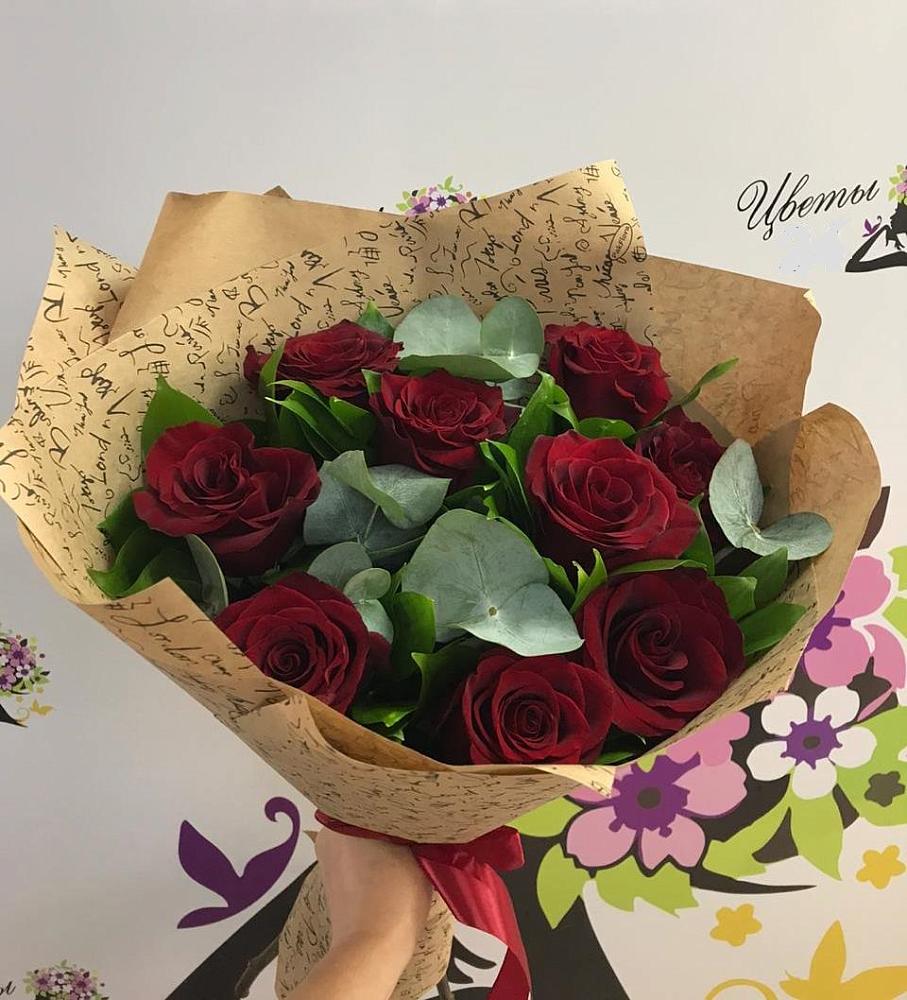 Букет цветов из: Розы в Посёлок Подольской машинно-испытательной станции