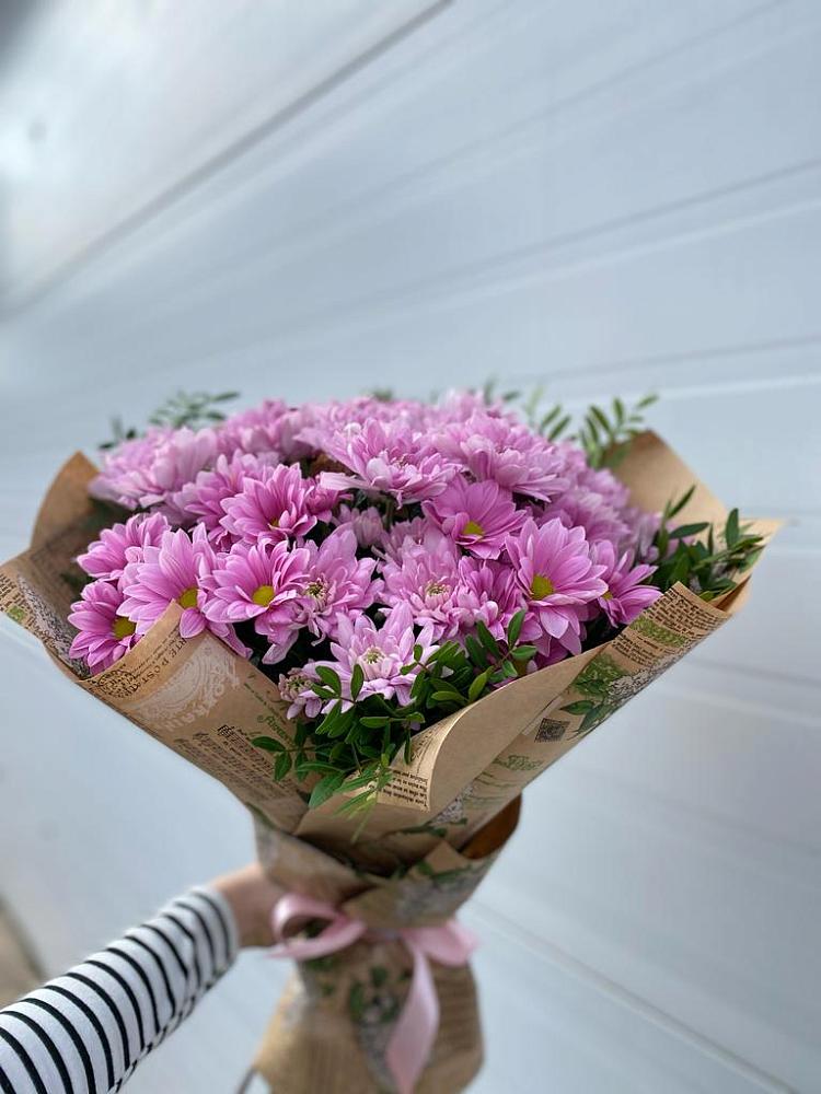 Букет цветов из: Хризантемы в Посёлок Подольской машинно-испытательной станции