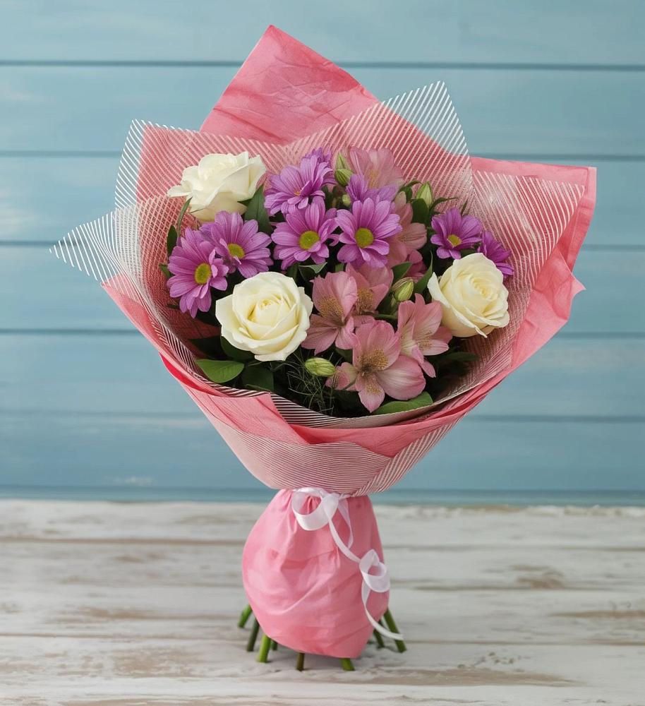 Букет цветов из: Герберы в Посёлок Подольской машинно-испытательной станции