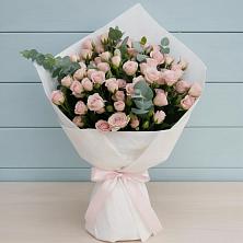 Букет цветов из:  Розы в Посёлок Подольской машинно-испытательной станции