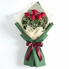 Букет цветов из:  Розы в Посёлок Подольской машинно-испытательной станции